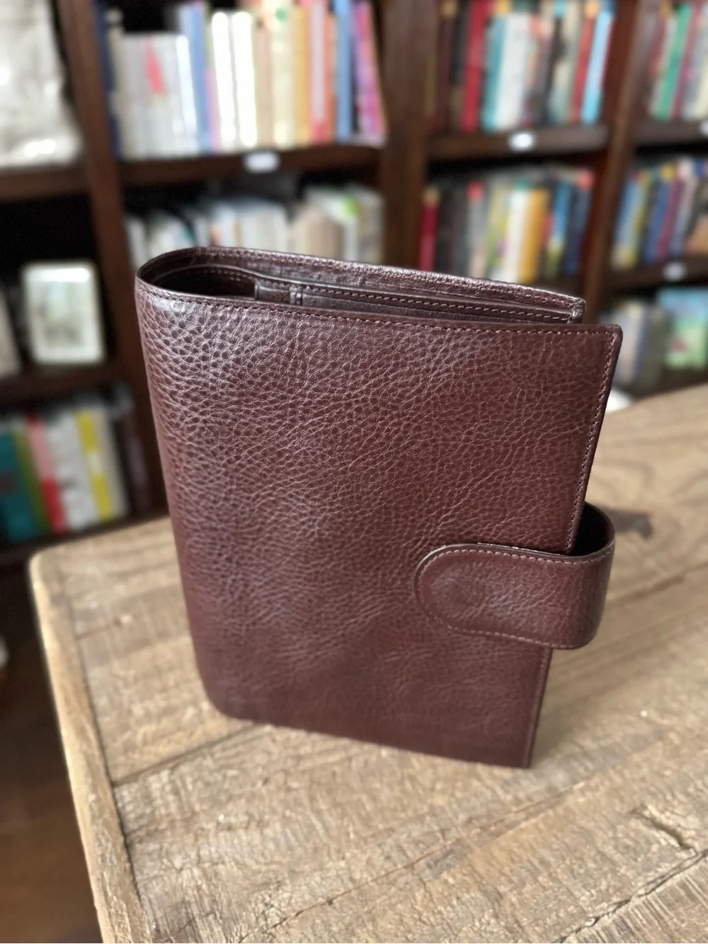 Gillio Medium Mia Cara Epoca leather Planner in Dark Brown (RARE 2016)